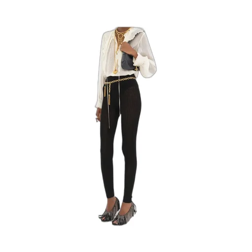 Ruffled Silk Blouse
