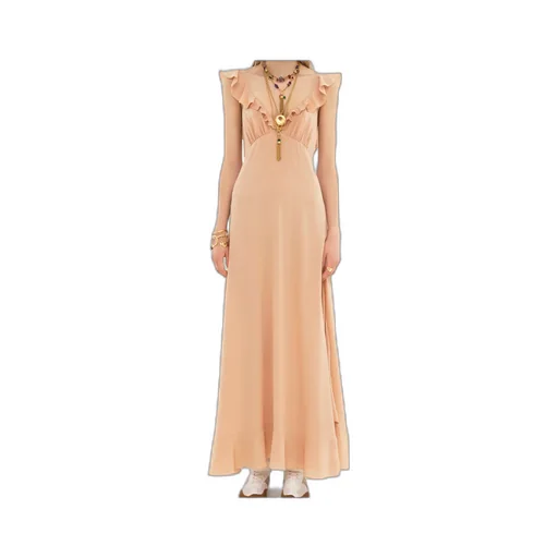 Crepe De Chine Maxi Dress