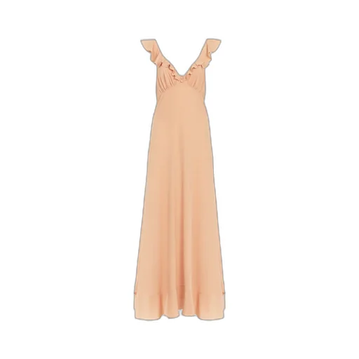 Crepe De Chine Maxi Dress