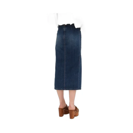 Denim Midi Skirt