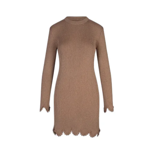 Ribbed-Knit Mini Dress