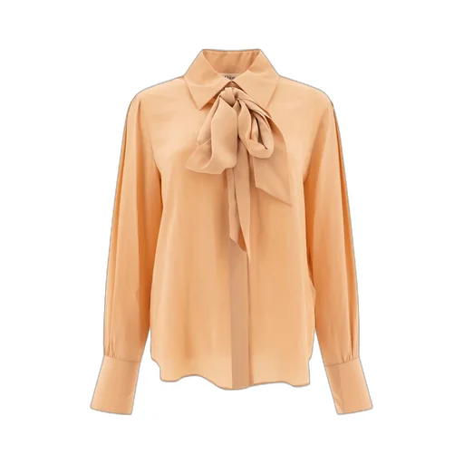 Long-Sleeve Georgette Shirt