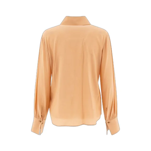 Long-Sleeve Georgette Shirt