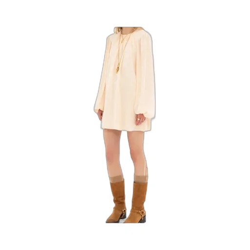 Jacquard Silk Mini Dress
