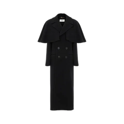 Double-Breasted Cape Coat