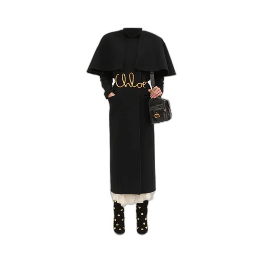 Double-Breasted Cape Coat