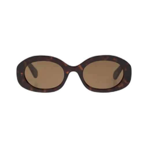 Oval-Frame Recycled-Acetate Sunglasses