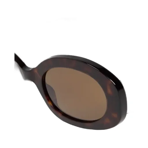Oval-Frame Recycled-Acetate Sunglasses