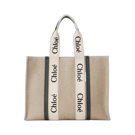 Woody Logo Tape Large Tote Bag