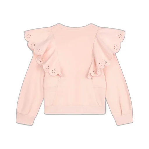Ruffle-Detail Cotton Sweatshirt