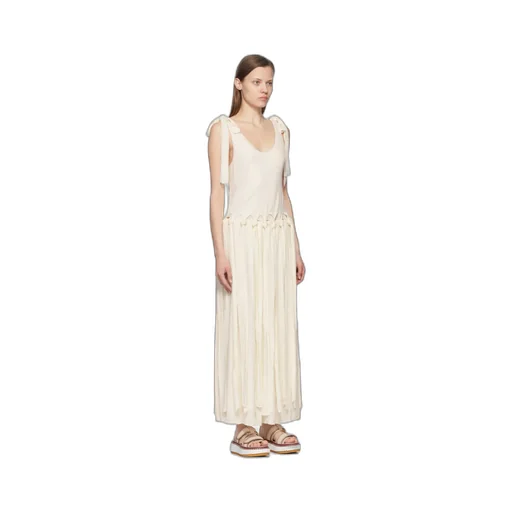 Low Round Neck Lace Dress