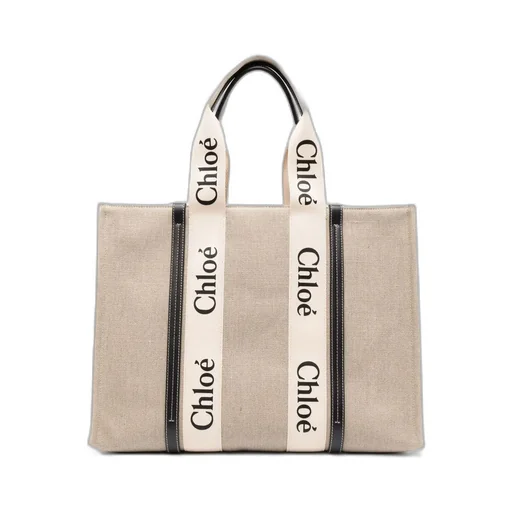 Woody Logo Tape Large Tote Bag