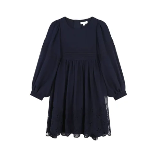 Layered Crepe Textured Dress
