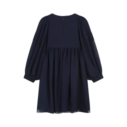 Layered Crepe Textured Dress
