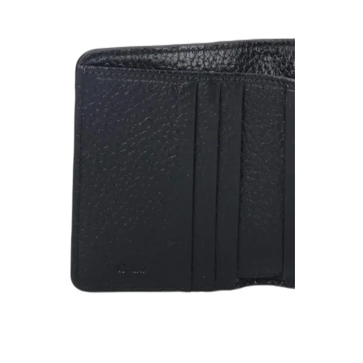 Logo Embossed Tri-Fold Wallet