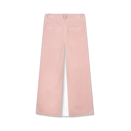 Wide-Leg Cotton Trousers