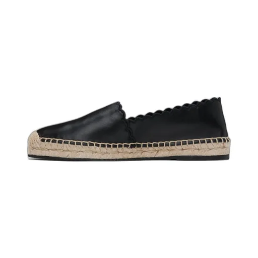 Slip-On Scalloped Edges Flat Shoes