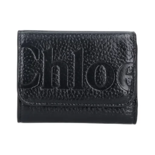 Logo Embossed Tri-Fold Wallet