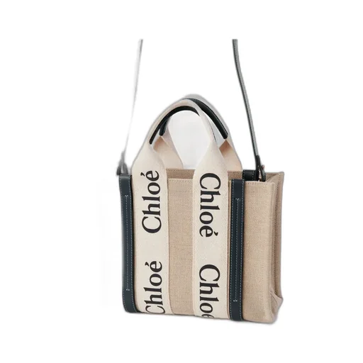 Woody Logo Detailed Small Tote Bag