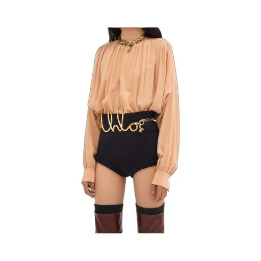 High-Neck Blouse