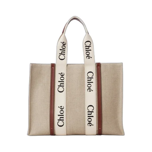 Woody Logo Tape Large Tote Bag