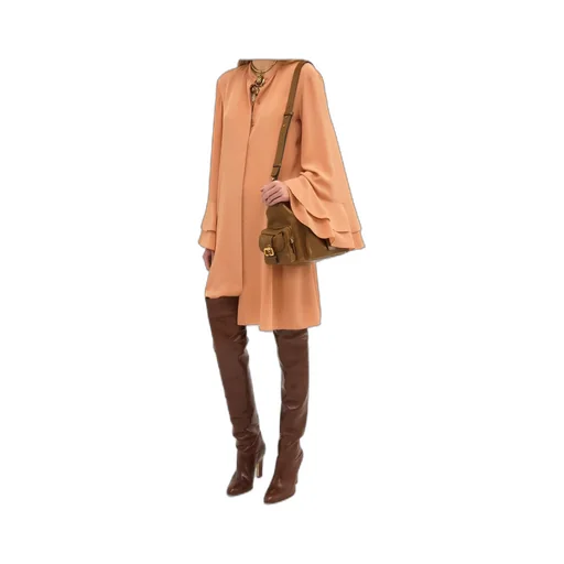 Ruffle Sleeved Dress
