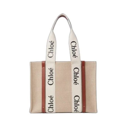 Woody Logo Tape Large Tote Bag