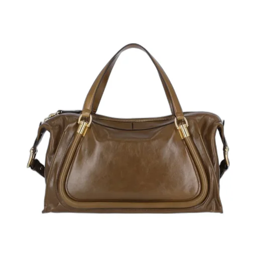 Logo Detailed Zip-Up Shoulder Bag