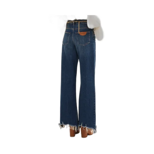Logo Patch Wide-Leg Jeans