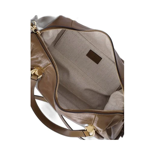 Logo Detailed Zip-Up Shoulder Bag