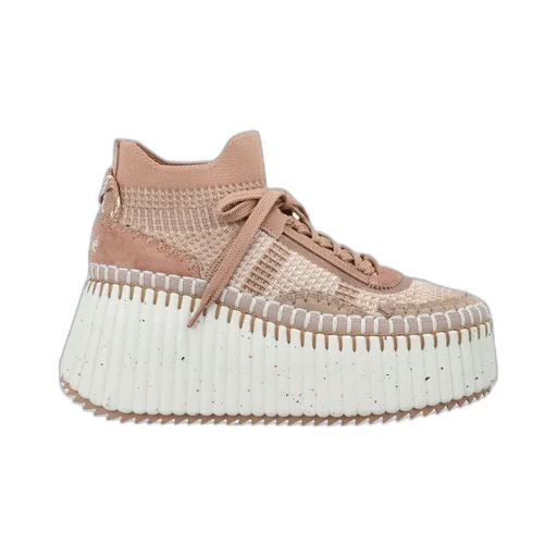 Nama Lace-Up Wedge Sneakers