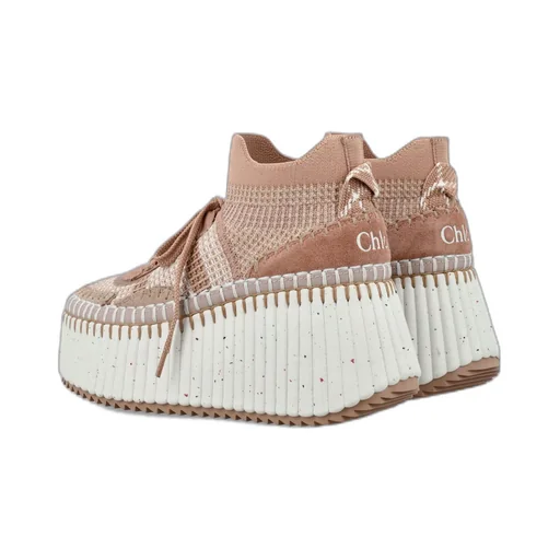 Nama Lace-Up Wedge Sneakers