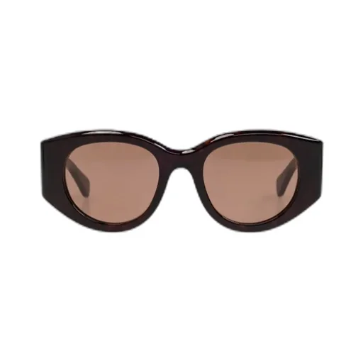 Oval-Frame Sunglasses