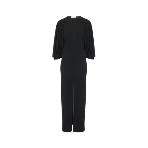 Cape-Design Crepe Dress