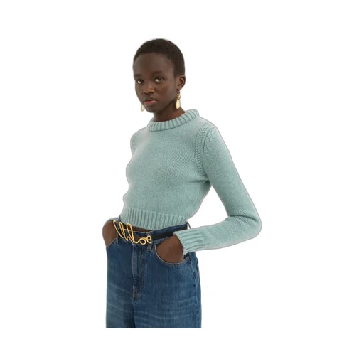 Long-Sleeved Wool Sweater