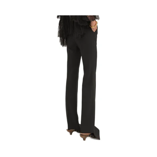 Flared Wool Trousers