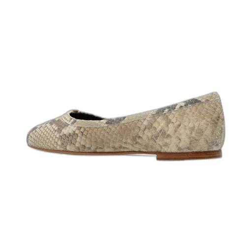 Marcie Python-Print Ballerina Flats