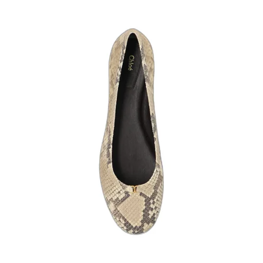 Marcie Python-Print Ballerina Flats