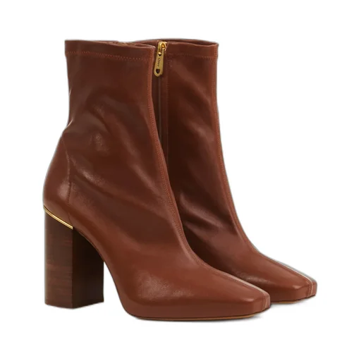 Square-Toed Ankle Boots