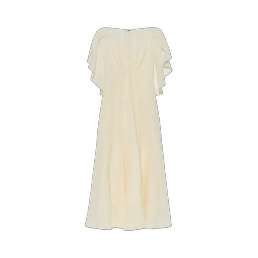 Cape Panelled Midi Dress