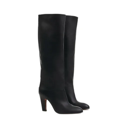 Eve Knee-Length Heeled Boots