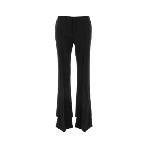 Low-Waisted Flared Trousers