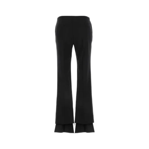 Low-Waisted Flared Trousers