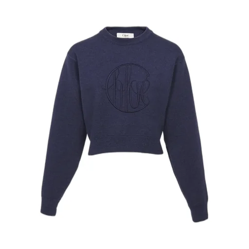 Embroidered-Logo Jumper