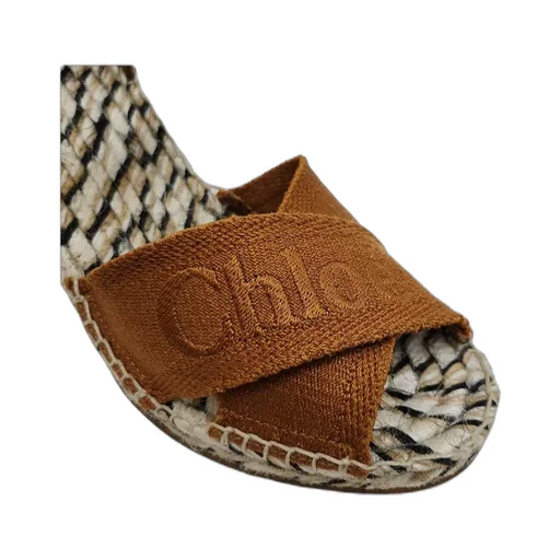 Logo Wedge Sandals