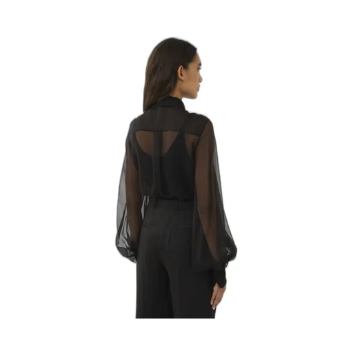 Long Sleeve Shirt With Pleated Sleeves