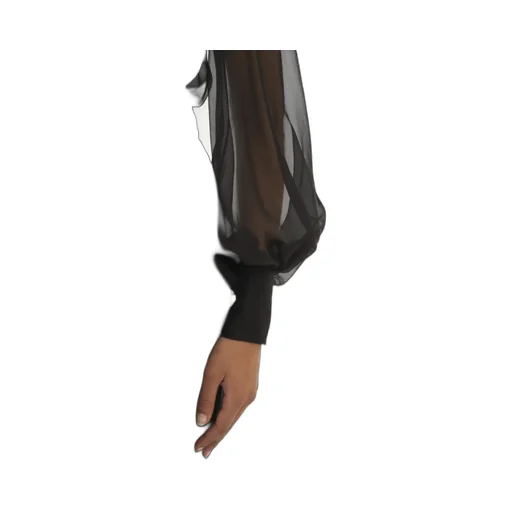 Long Sleeve Shirt With Pleated Sleeves