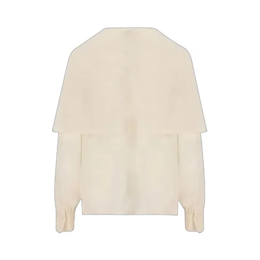 Crewneck Straight Hem Long-Sleeved Shirt
