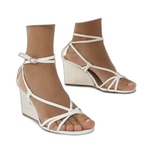 Rebecca Open-Toed Wedge Sandals