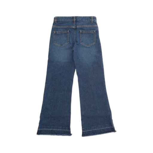 Frayed-Edge Flared Jeans